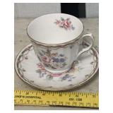 Duchess Tea Cup and Saucer (Pink & Blue Floral)