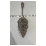 Silver Plate Merry Christmas Pie Server