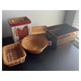 Lot of Baskets and Boxes