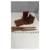 Two Wooden Knives and Bread Slicer