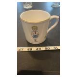 Hand Painted Worcester China Mug