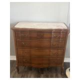 Marble Top 4-Drawer Chest
