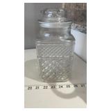 Pressed Glass Canister