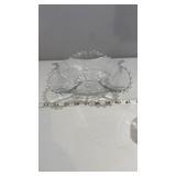 Etched Glass Serving Dish