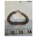 Red White and Blue Rhinestone Bracelet
