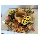 Autumn Floral Candle Holder