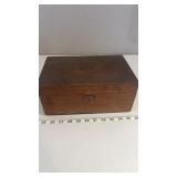Antique Wooden Cigar Humidor