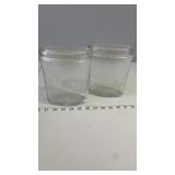 Two Glass Jars with Lids
