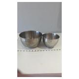 Two Stainless Steel Bowls