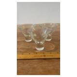 Set of 3 Dessert/Martini Glasses
