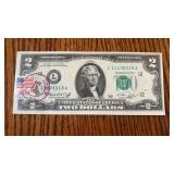 1976 $2 Bill featuring 1st Edition Stamp, 4-13-76