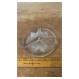 Pressed Glass Divided Dish