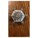 Vtg. Liz Claiborne Snowflake Brooch