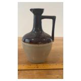 Vtg. 2-toned Stoneware Decanter