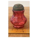 Vtg. Fenton Cranberry Sugar Shaker