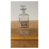 Vtg. Apothocary Bottle- Lin. Sapon.