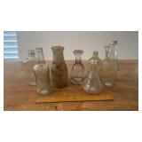 Lot of VIntage Glass Bottles