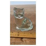 Glass Cat Figurine