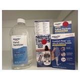 Saline Rinses and Hand Sanitizer