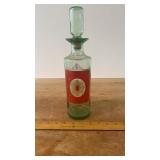 1960 Old Fitzgerald Venetian Green Bottle w/shield