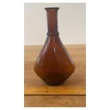 Vintage Amber Barber Bottle