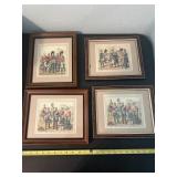 4 Framed Highlanders Prints