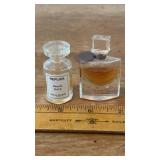 2 Mini Bottles (partial) of Perfume