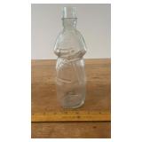 Vtg. Glass Carrie Nation Bottle
