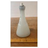 Antique Milk Glass Barber Bottle, chip in top