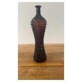 Italian Empoli Amethyst Diamond Pattern Bottle