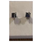 925 Sterling and Sapphire Earrings, post back