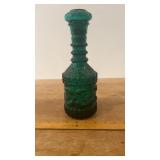 1960's Jim Beam Emerald Green Glass Decanter