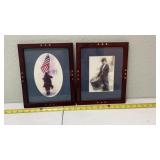 2 Framed Patriotic Prints
