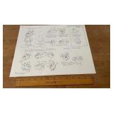 1971 Mickey Mouse Publications Model Sheet