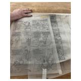 5 Original Dennis The Menace Pencil Drawn Proofs