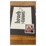 Mock up Garfield Towel w/Completed Towel & Art