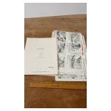 Original 1982 Garfield Script, Designs and Comics