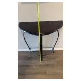 Entry Way Table - Wood Top with Metal Frame