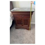 Glass Top Night Stand