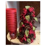 Christmas Lot, Berry Tree & Cups