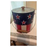 Vtg. Patriotic Ice Bucket