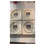 Set of 4 Vintage Ashtrays-Bautts