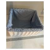 White Basket with Liner