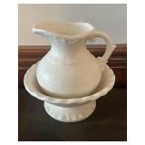 Pedestal Bowl and Pitcher