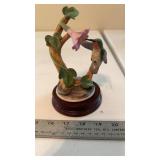 Hummingbird by Andrea on Wood Base