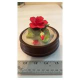 Vtg. Rose Music Box