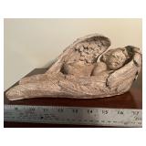 Resin Cherub in Angel Wings Statue