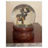 Moose Musical Snow Globe