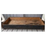 Large Wooden Box on Wheels