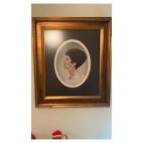 Vintage Framed Photo, 31' x 27'